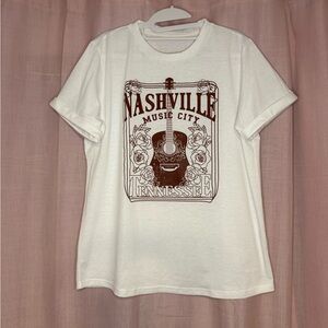White Nashville Graphic T-Shirt